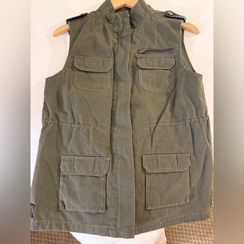 💚Blue Rain Olive Green Utility Vest